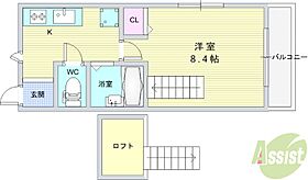 プランドール　WEST　KOBE  ｜ 兵庫県神戸市長田区蓮宮通4丁目（賃貸アパート1K・2階・24.32㎡） その2