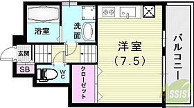 あんしん潮見台  ｜ 兵庫県神戸市須磨区潮見台町3丁目（賃貸アパート1R・1階・24.01㎡） その2