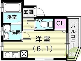 KARIN長楽町  ｜ 兵庫県神戸市長田区長楽町6丁目2-7（賃貸アパート1R・2階・18.41㎡） その2