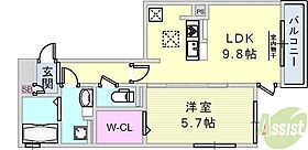 グランクレール兵庫町  ｜ 兵庫県神戸市兵庫区兵庫町2丁目（賃貸アパート1LDK・2階・40.11㎡） その2