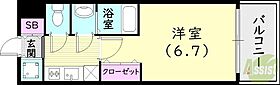 アドバンス神戸マーレ  ｜ 兵庫県神戸市兵庫区鍛冶屋町1丁目（賃貸マンション1K・4階・21.66㎡） その2