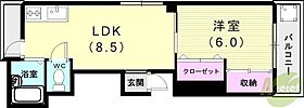 ココロ戎町  ｜ 兵庫県神戸市須磨区戎町2丁目（賃貸マンション1LDK・3階・33.50㎡） その2