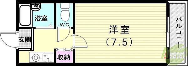 サンテラス池内 ｜兵庫県神戸市垂水区千代が丘1丁目(賃貸アパート1K・2階・22.00㎡)の写真 その2