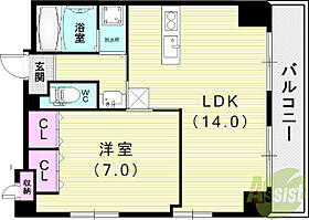 NTBー3（旧ジェイズマンション）  ｜ 兵庫県神戸市兵庫区西多聞通1丁目3-18（賃貸マンション1LDK・6階・50.48㎡） その2