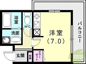 クレアドル須磨I  ｜ 兵庫県神戸市須磨区磯馴町6丁目（賃貸マンション1R・3階・24.00㎡） その2