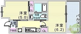 エステムプラザ神戸西Vミラージュ  ｜ 兵庫県神戸市兵庫区西宮内町（賃貸マンション2K・6階・30.58㎡） その2