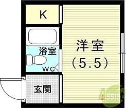 ルミエール高雄台  ｜ 兵庫県神戸市西区高雄台（賃貸アパート1R・2階・17.00㎡） その2