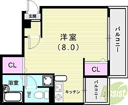 幸栄荘  ｜ 兵庫県神戸市須磨区友が丘7丁目（賃貸マンション1R・4階・26.00㎡） その2