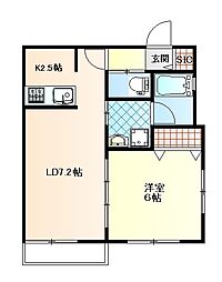 間取図画像 1LDK