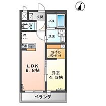 フリーレイ（Freely) 202 ｜ 茨城県鹿嶋市大字平井（賃貸アパート1LDK・2階・36.00㎡） その2