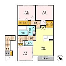 ル・ヴァン 203 ｜ 茨城県神栖市知手中央1丁目（賃貸アパート3LDK・2階・65.00㎡） その2