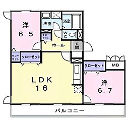グランジュールKoei 3LDKの間取図画像