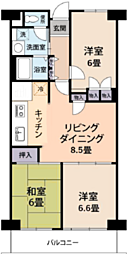 ハイラーク川越 3LDKの間取図画像