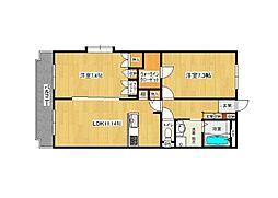 Bonheur 2LDKの間取図画像