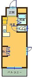 グレース満喜 ワンルームの間取図画像