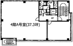 明図ビル ワンルームの間取図画像
