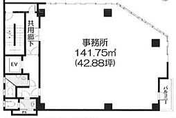 TMSビル ワンルームの間取図画像