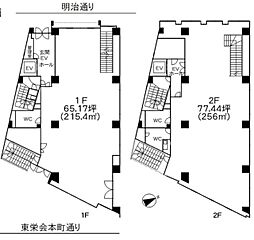 幸伸ビル ワンルームの間取図画像