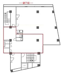 ライオンズマンション赤坂 ワンルームの間取図画像