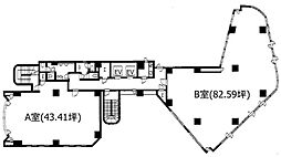 日暮里駅前中央ビル ワンルームの間取図画像