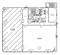 オカバ水戸ビル ワンルームの間取図画像