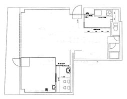 不動前MKビル ワンルームの間取図画像