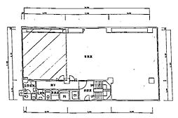 明宏ビル別館 ワンルームの間取図画像