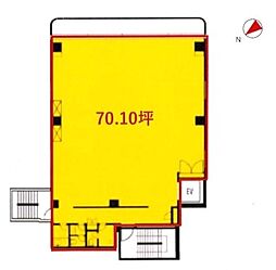 鈴中ビル大森 ワンルームの間取図画像
