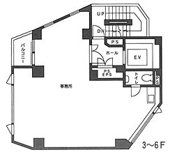 平清ビル ワンルームの間取図画像