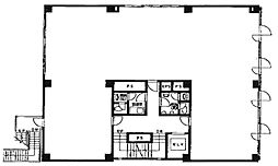 第三協栄ビル ワンルームの間取図画像