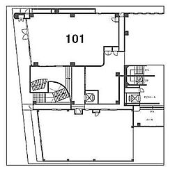第26下川ビルD館 ワンルームの間取図画像