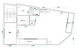 まるべりーひらかわ ワンルームの間取図画像
