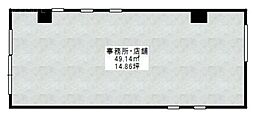 Kハウス ワンルームの間取図画像