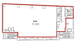 築地センタービル ワンルームの間取図画像