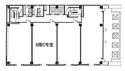 新横浜ステーションビル ワンルームの間取図画像