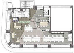 THECORNER日本橋人形町 ワンルームの間取図画像
