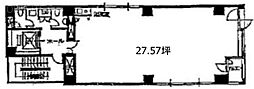 新横浜成田ビル ワンルームの間取図画像
