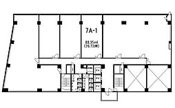 横浜西口Kビル ワンルームの間取図画像