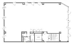 アミエビル ワンルームの間取図画像