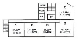 第5下川ビル ワンルームの間取図画像