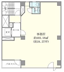 岡崎ビル ワンルームの間取図画像