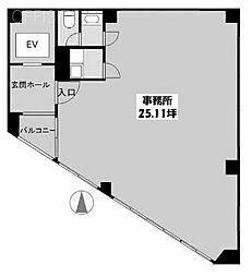 MSGビル ワンルームの間取図画像
