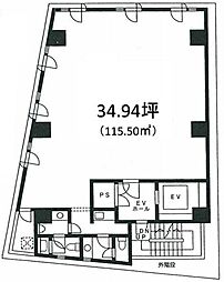 日光ビル ワンルームの間取図画像
