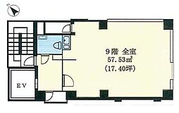 御成門ビル ワンルームの間取図画像