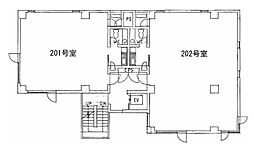 福神館 ワンルームの間取図画像