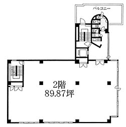サイテックビル ワンルームの間取図画像