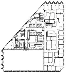城山トラストタワー ワンルームの間取図画像
