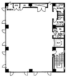 雄邦ビル ワンルームの間取図画像