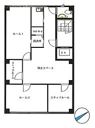 サンフラット飯倉ビル ワンルームの間取図画像