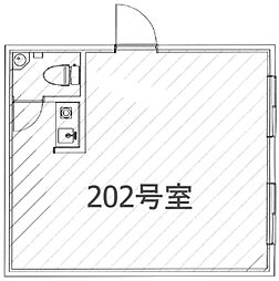 鈴木ビル ワンルームの間取図画像
